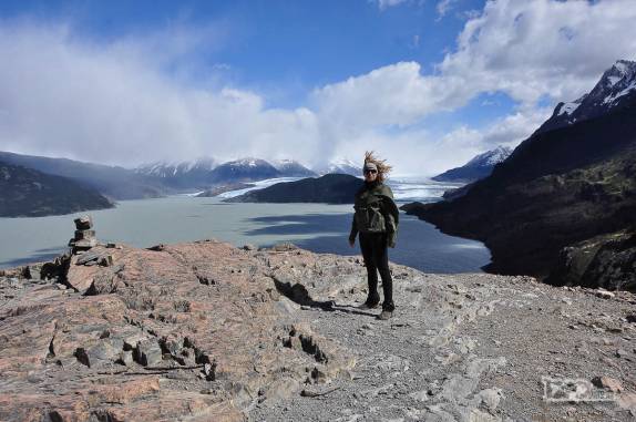 Mirante para o glaciar Grey, no parque nacional Torres del Paine, no sul do Chile
